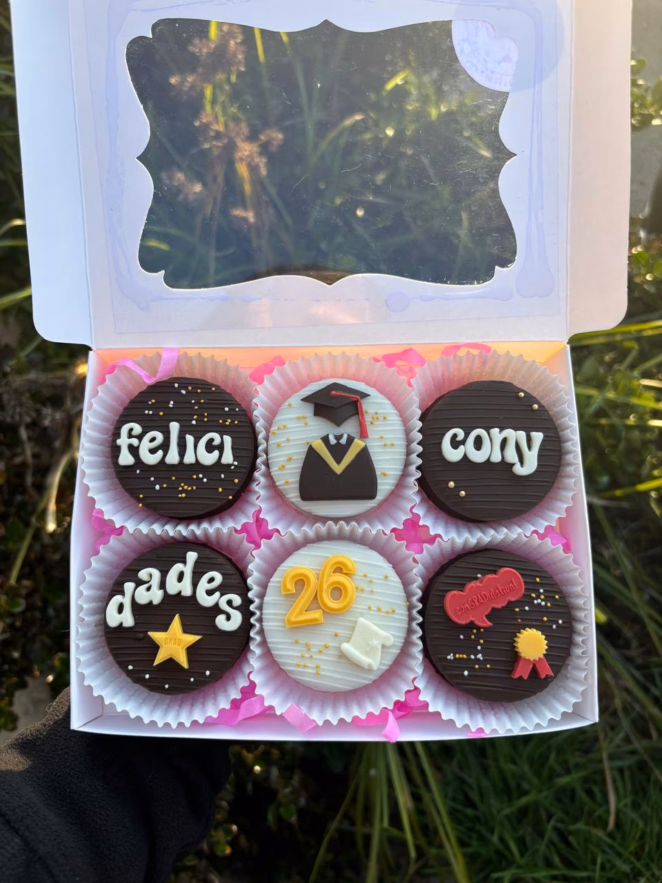 Caja de 6 alfajores personalizados