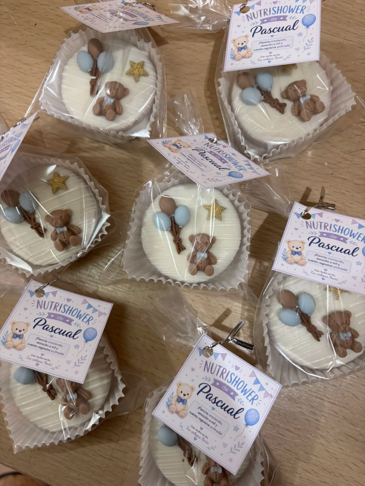 Alfajores personalizado con etiqueta