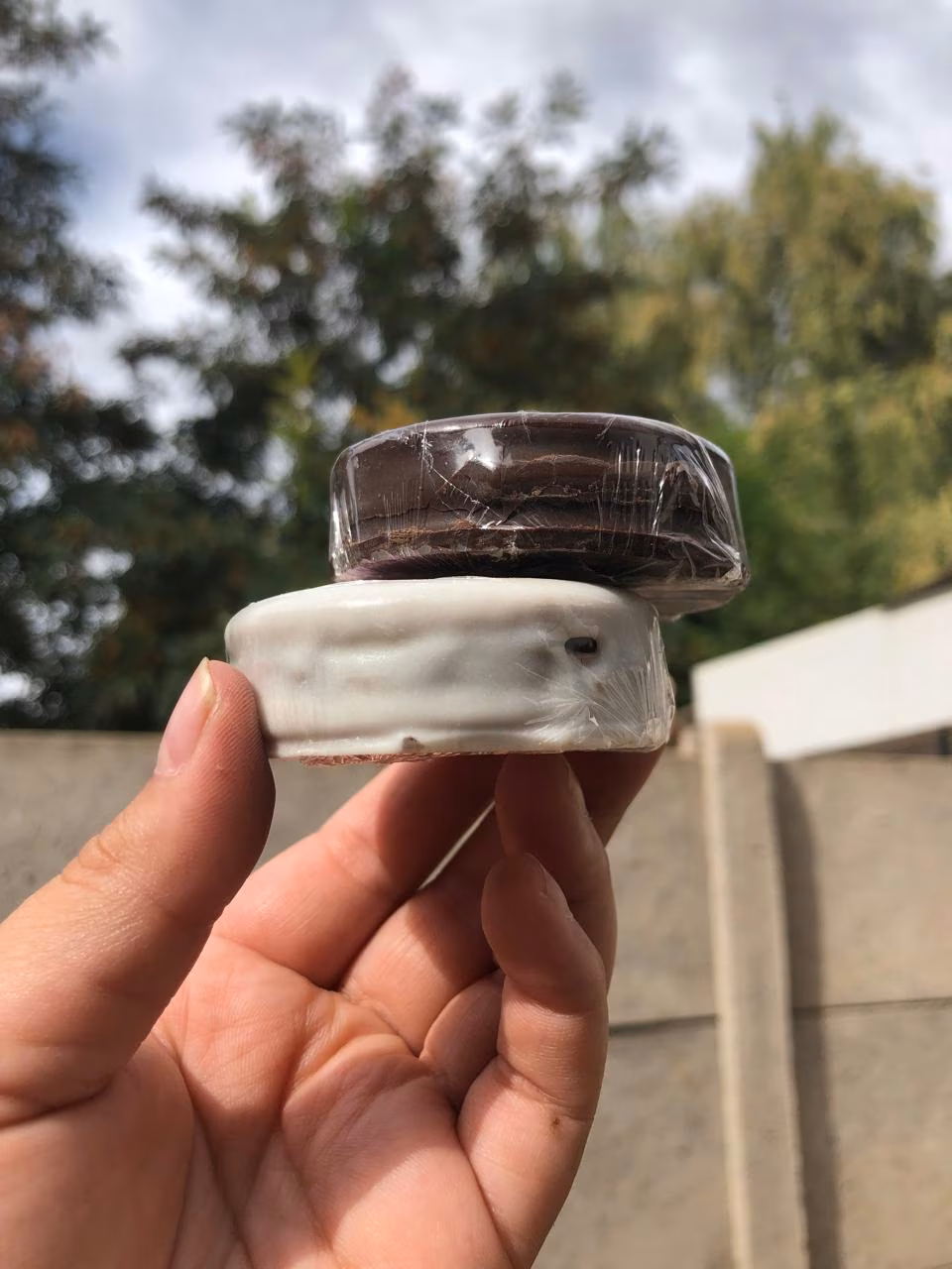 Alfajor simple Dulce Kibba, detalle del empaque